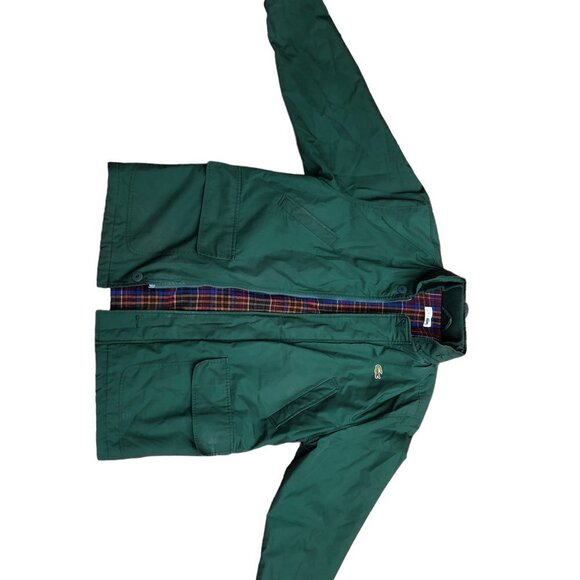 Vintage Plaid Lined Lacoste Jacket Large Green - Picture 5 of 15